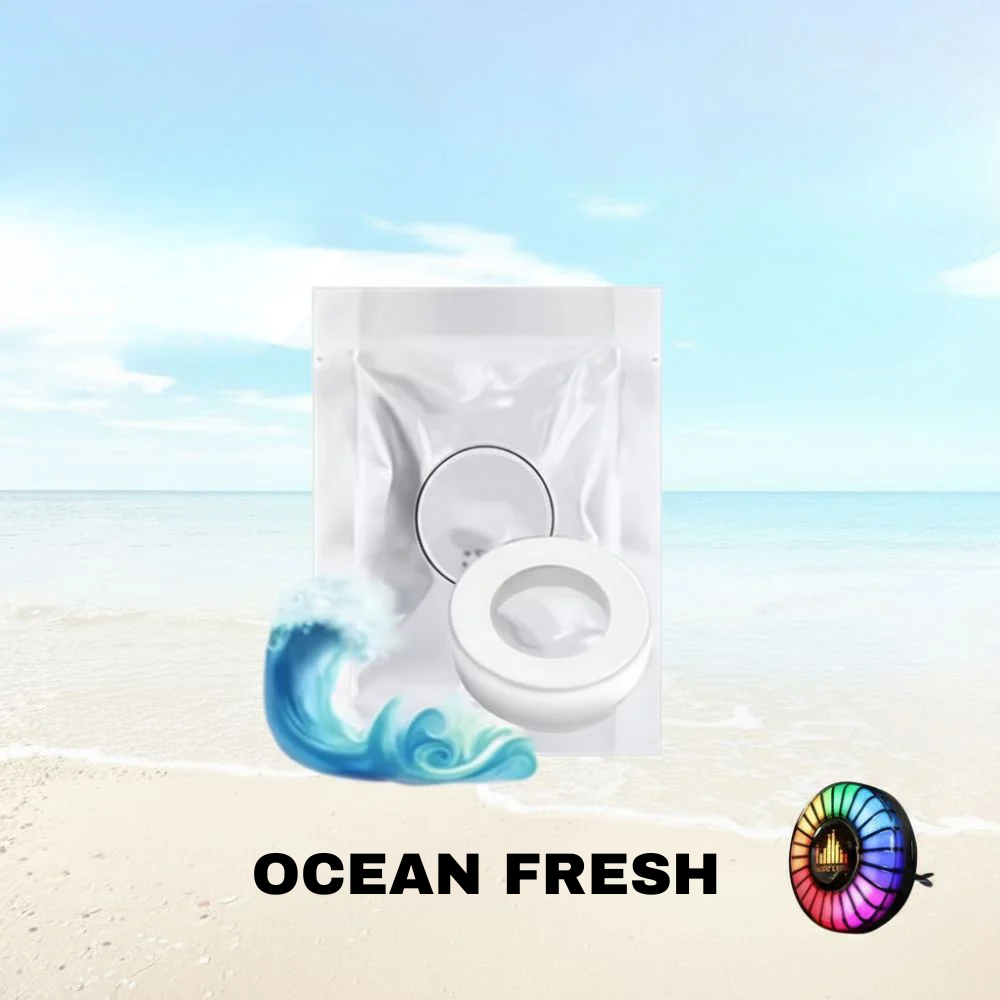 Muzikaal ritme LED-autolampje met logo (met aromaverstuiver)