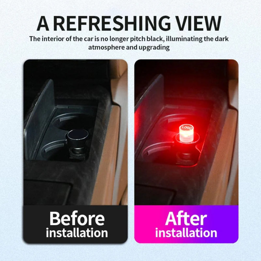 Dekorativní mini LED světlo USB pro interiéry automobilů
