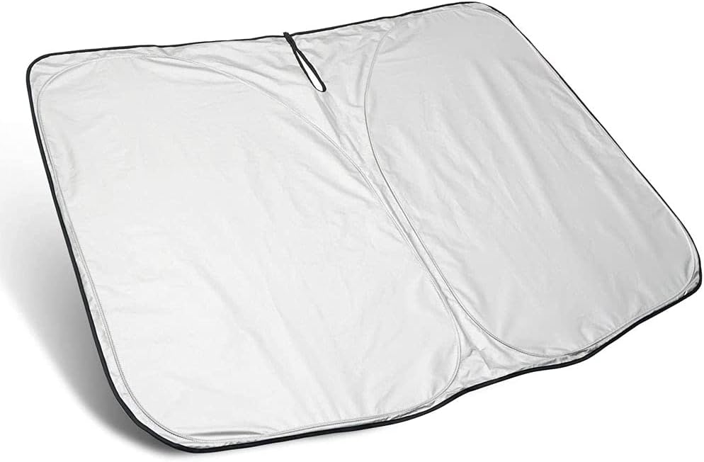 Sammenklappelig bilsolskærm med logo