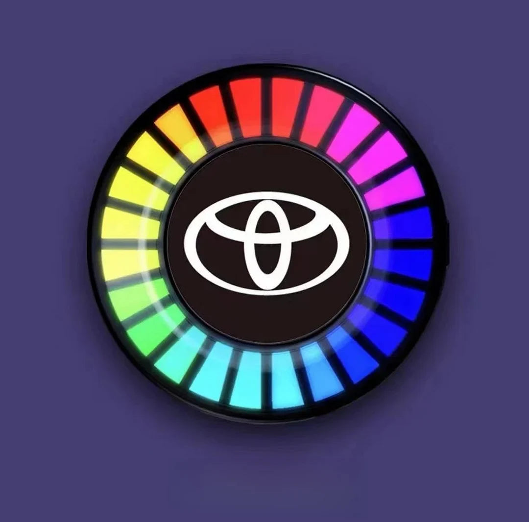 Muzikaal ritme LED-autolampje met logo (met aromaverstuiver)